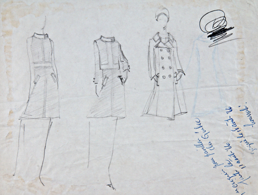 Sketch: Quebec Pavilion Hostess Uniform 