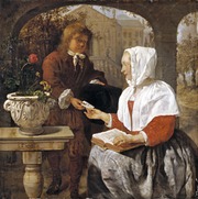 A Lady Receiving a Letter