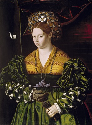 Portrait of a Lady in a Green Dress