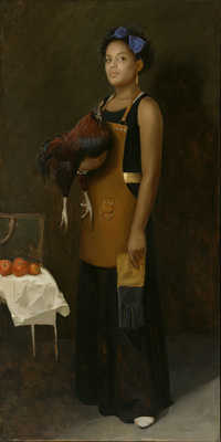 Woman with Rooster 