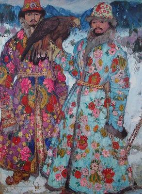 Leon Gaspard, Falconry in Central Asia
