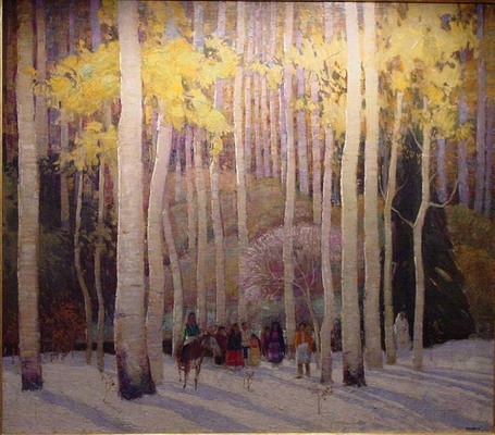 Irving K. Manoir, Aspen and Snow, 1923