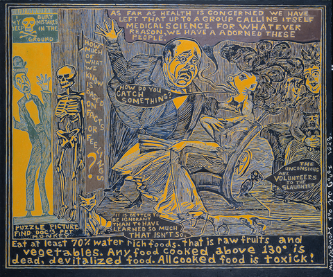 Conspiracy Painting I: Raw Fruit and Vegetable Diet Part I, 1928