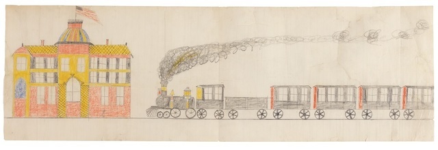 Fort Marion Ledger Page [Fort Marion Scene]