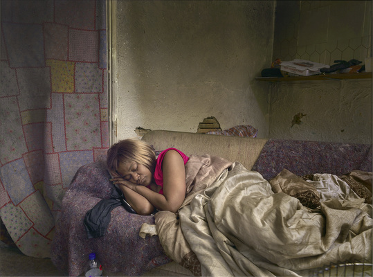 Diane Sleeping, Poletown, Detroit 2013