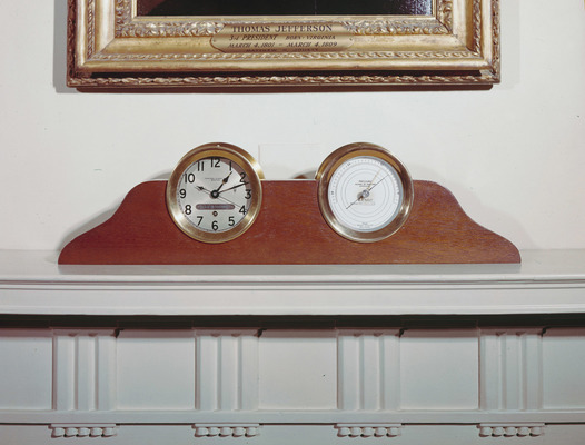 Clock and Barometer from U.S.S. Williamsburg