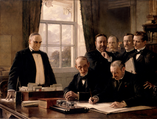 Signing of the Peace Protocol between Spain and the United States, August 12, 1898