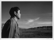 Tom Kobayashi, landscape, south fields, Manzanar Relocation Center 