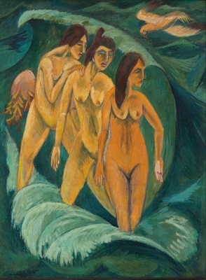 Three bathers