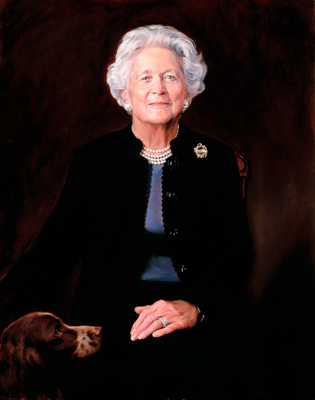 Barbara Bush Portrait