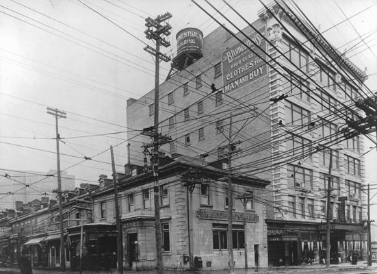 Blumenthal building, corner De Bleury and St. Catherine Streets