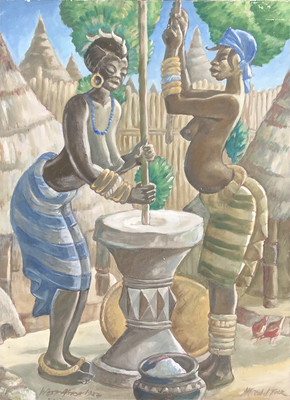 Untitled [Women with Mortar and Pestle]