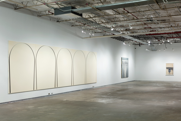 Poured Painting: White, Black, White, 1999