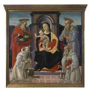 Madonna and Child with Saints John the Evangelist, Benedict, Romuald and Jerome