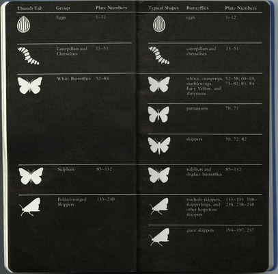 Audubon Society Field Guides to North American Butterflies [guide to color plates]