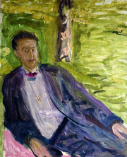 Portrait of a Man on the Lawn/Bilnis eines Mannes in der Wiese