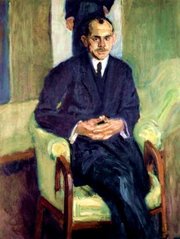Portrait of a Seated Man in the Studio/Bildnis eines sitzenden Mannes im Atelier