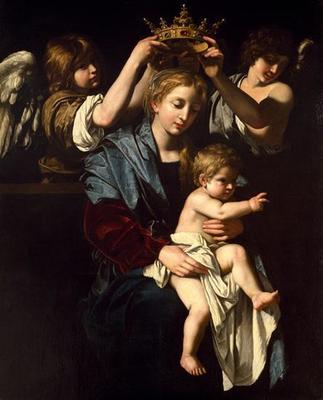 Frame of Virgin and Child with Angels