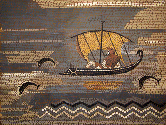 Prudential Lobby mosaic full size cartoon for center section