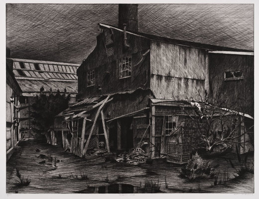 Pigeon Cove [Etching]