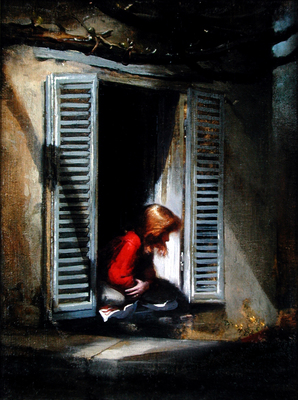 Anne at Shuttered Window, Anticoli Corrado