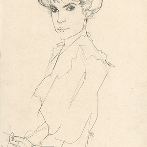 Elisabeth Lederer by Egon Schiele on Cuseum