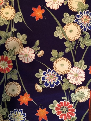 Young Girl’s Kimono with Floral Motif