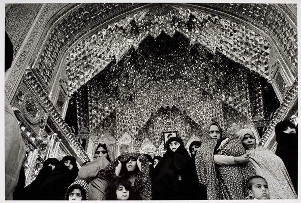 Women in the Courtyard of the Main Mosque, Quom, Iran