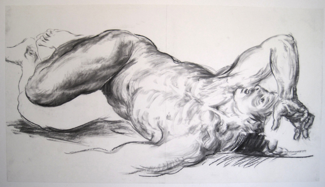 Reclining Male Study (Water Crossing)