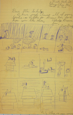 Letter to Charles Schulz