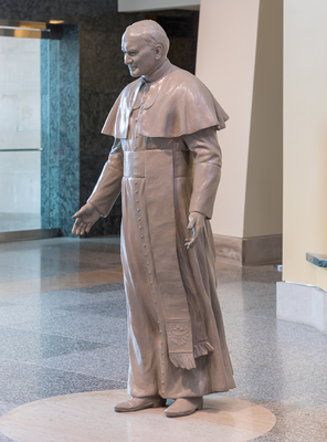 Lower Level John Paul II Statue