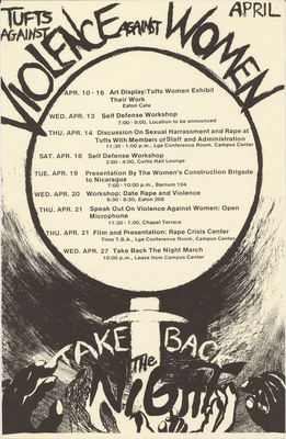 Take Back the Night Schedule of Events 