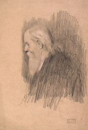 Portrait of an Old Man in Profile Facing Left/Brustbild eines Greises im Profil nach links