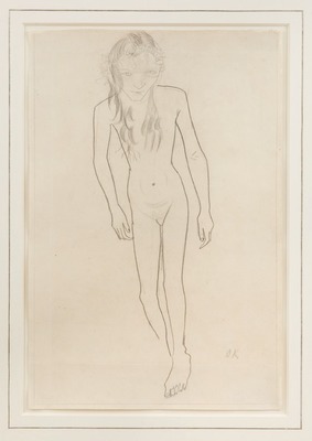 Standing Nude Girl/Stehender weiblicher Akt