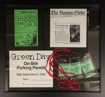 Free Green Day Show at the Hatch Shell Memorabilia