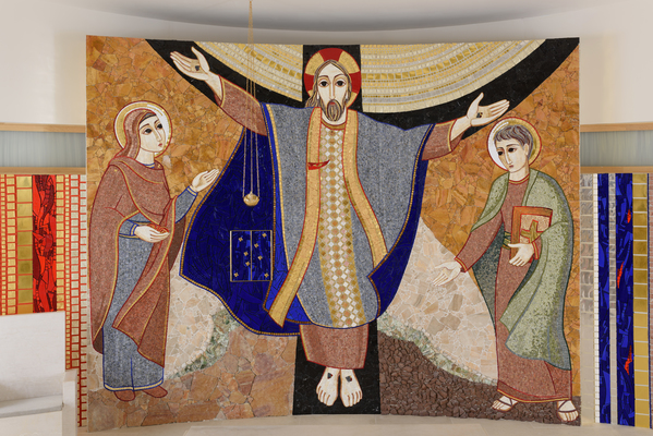 Christ the Crucified high Priest with Mary and John