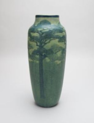 Vase with Cypress Pine Wood Design