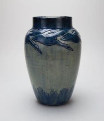 Vase with Flying Geese Design