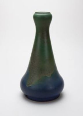 Gourd Vase with Blue-Green Glaze