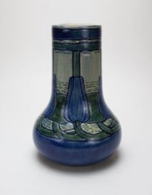 Vase with Waterlily Design