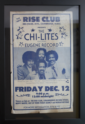 The Chi-Lites at Rise Club Poster