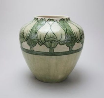 Vase with Japanese Magnolia Design