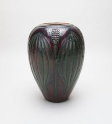 Vase with Leaf and Bud Design