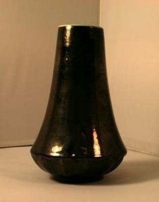 Silver Vase with Metallic Finish