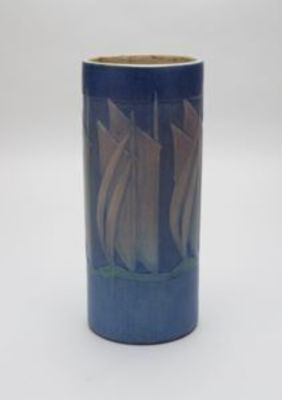 Vase with Schooner Design