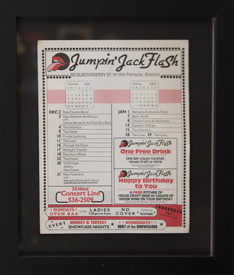 Jumpin' Jack Flash Club Calendar