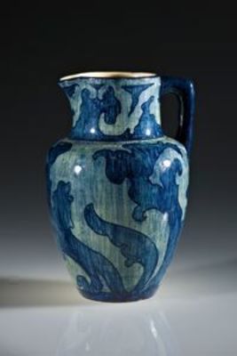 Pitcher with Abstract Brocade Design