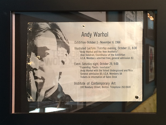 Rare Andy Warhol Exhibition Poster