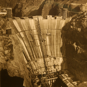 Construction of Hoover Dam by Ben Glaha on Cuseum