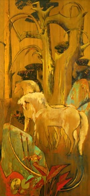 Wild Horses: A Set of 4 Panels